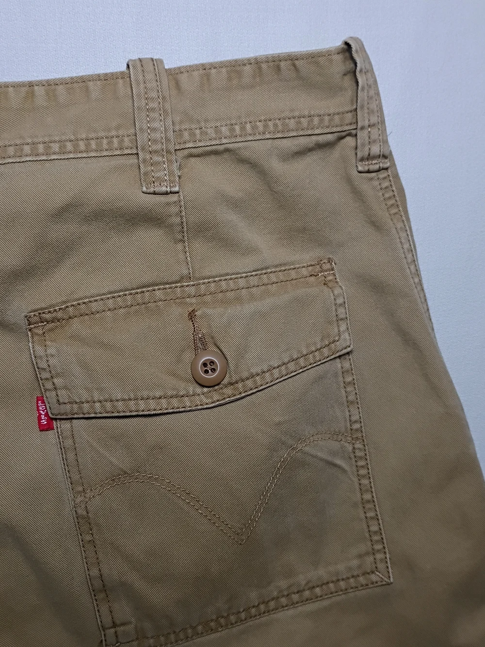 Vintage 2003 Levi's Mens Loose Fit Twill Cargo Pants 36X30 Khaki